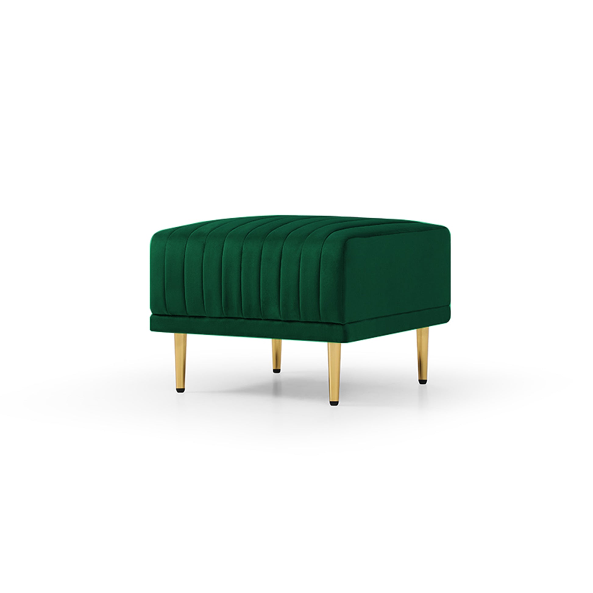 Ottoman Bench For Big Sofas Or Living Room Sofas Green Velvet Green Foam Velvet
