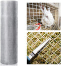 48Inx100Ft 1 2 In 19 Gauge Hardware Cloth Welded Cage Wire Chicken Fence Mesh Rolls Square Chicken Wire Netting Raised Garden Rabbit Fence Snake Fencing Rodent Animals Silver Iron