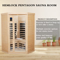 Two Persons Hemlock Far Infrared Corner Indoor