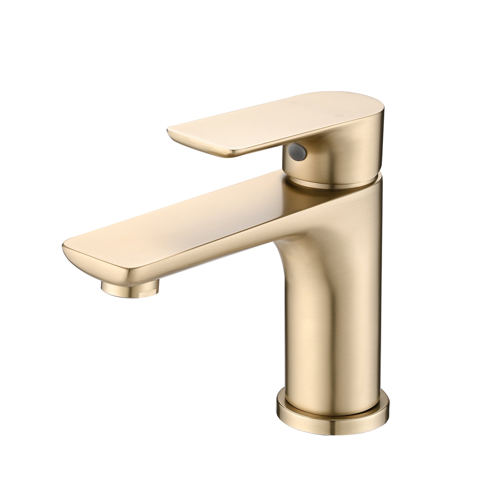 Single Handle Lavatory Basin Sink Faucet brushed gold-brass