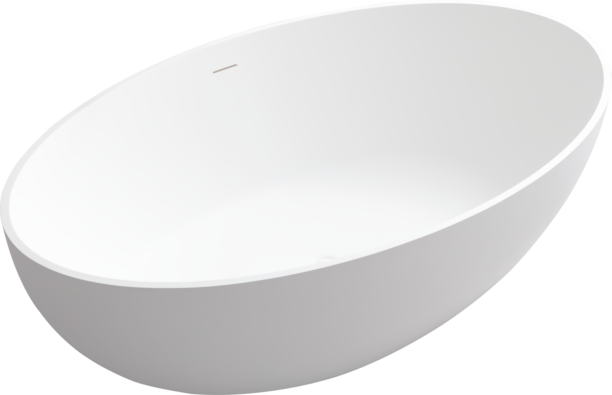 1700Mm Artificial Stone Solid Surface Freestanding Bathroom Adult Bathtub40 Inch Extra Wide White Oval Bathroom Freestanding Tubs Matte 61 69 In Modern Soaking Center Solid Surface Solid Surface