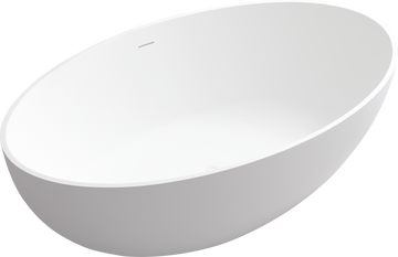 1700Mm Artificial Stone Solid Surface Freestanding Bathroom Adult Bathtub40 Inch Extra Wide White Oval Bathroom Freestanding Tubs Matte 61 69 In Modern Soaking Center Solid Surface Solid Surface