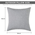 Pack Of 2 Outdoor Yarn Dyed Pillow, 18