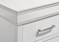 Brooklyn Modern Style 2 Drawer Nightstand Made With Wood In White White 2 Drawers Bedside Cabinet Bedroom Modern Acacia Drawers White Upholstered Wood