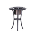 Outdoor Patio Aluminum Round Bistro Table Side