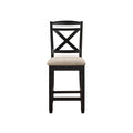 Transitional Style Counter Height Dining Set 7Pc Table W Display Shelves Drawers And 6X Counter Height Chairs Black Finish Funiture Wood Wood Black Seats 6 Wood Dining Room Transitional Rectangular Dining Table With Chair Rubber Wood
