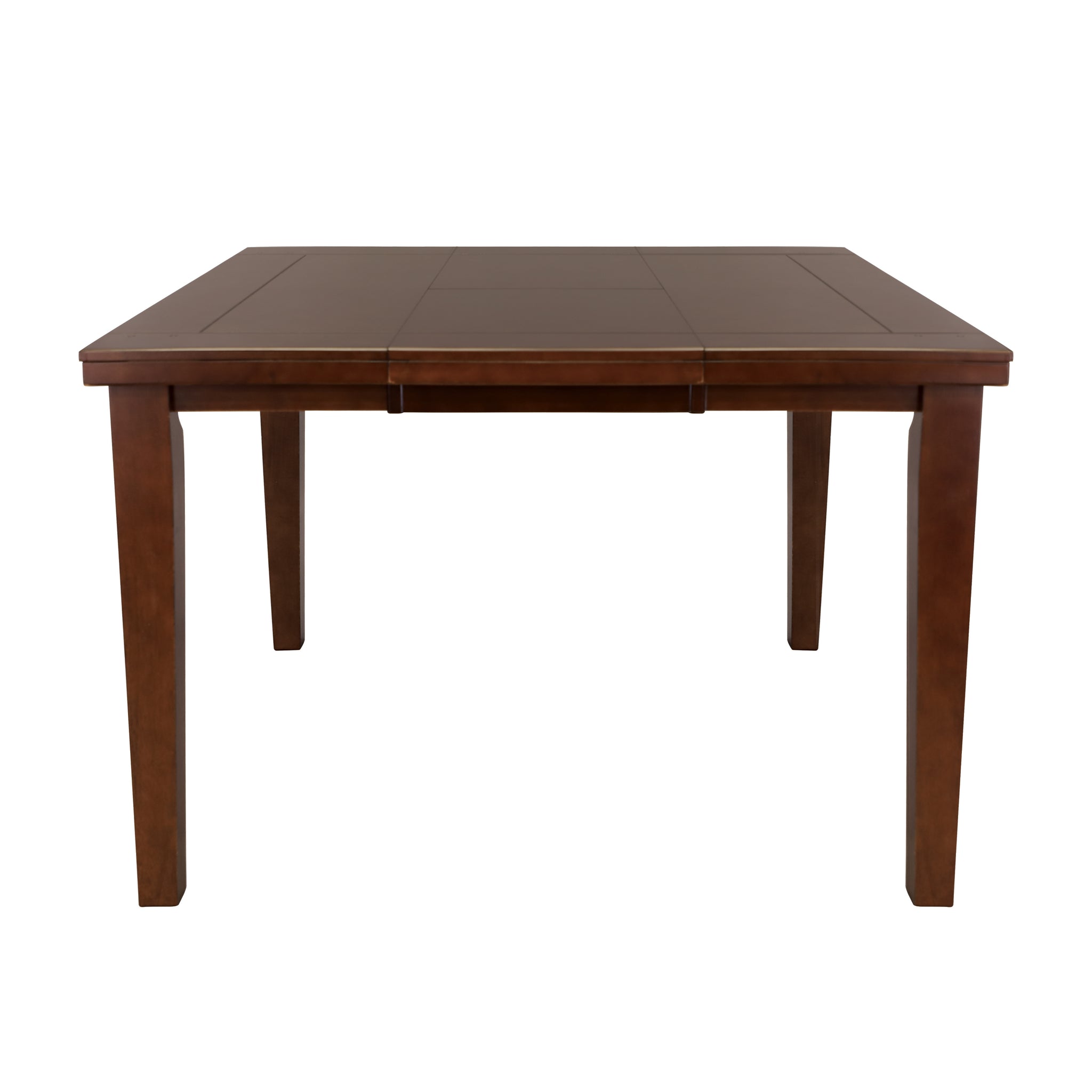 Contemporary Style Dark Oak Finish 1Pc Counter Height Table With Self Storing Butterfly Leaf Dining Room Furniture Brown Mix Dining Room Contemporary Wood