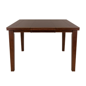 Contemporary Style Dark Oak Finish 1Pc Counter Height Table With Self Storing Butterfly Leaf Dining Room Furniture Brown Mix Dining Room Contemporary Wood