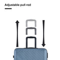 3 Piece Luggage Sets Abs Lightweight Suitcase With Two Hooks, Spinner Wheels, Tsa Lock, 20 24 28 Blue Blue Abs