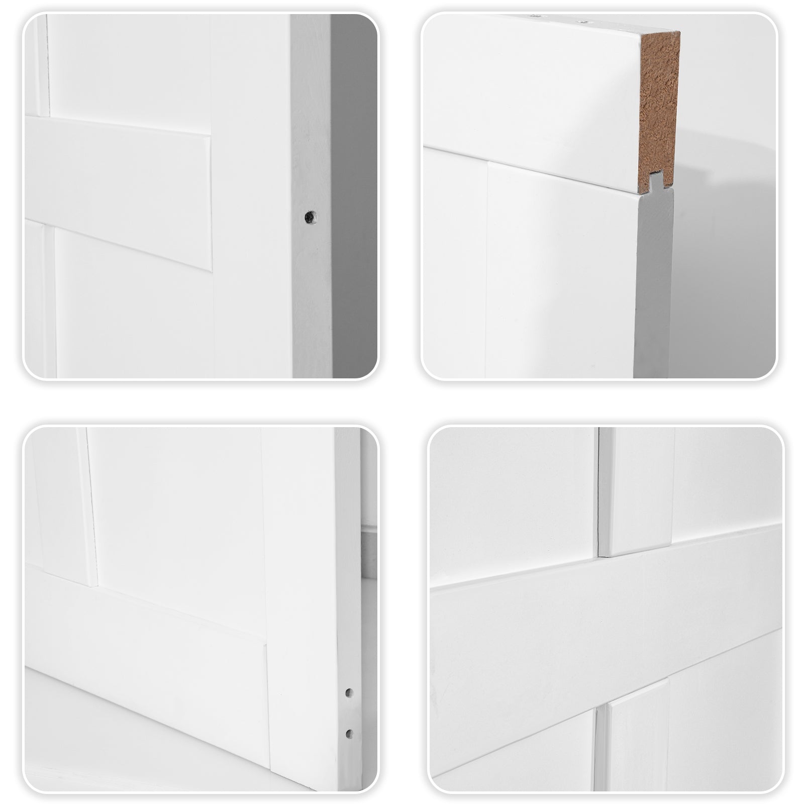 24" x 80" Five Panel Real Primed Door Slab white-mdf
