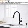 Kitchen Soap Dispenser Matte Black Abs