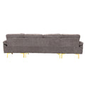 Coolmore U Shape Sectional Sofa With Ottomanreversible Sofa Couch For Living Room,Spacious Furniture,Durable Couch Removable And Machine Washable Cover Grey Velvet Grey Primary Living Space Foam Velvet 4 Seat
