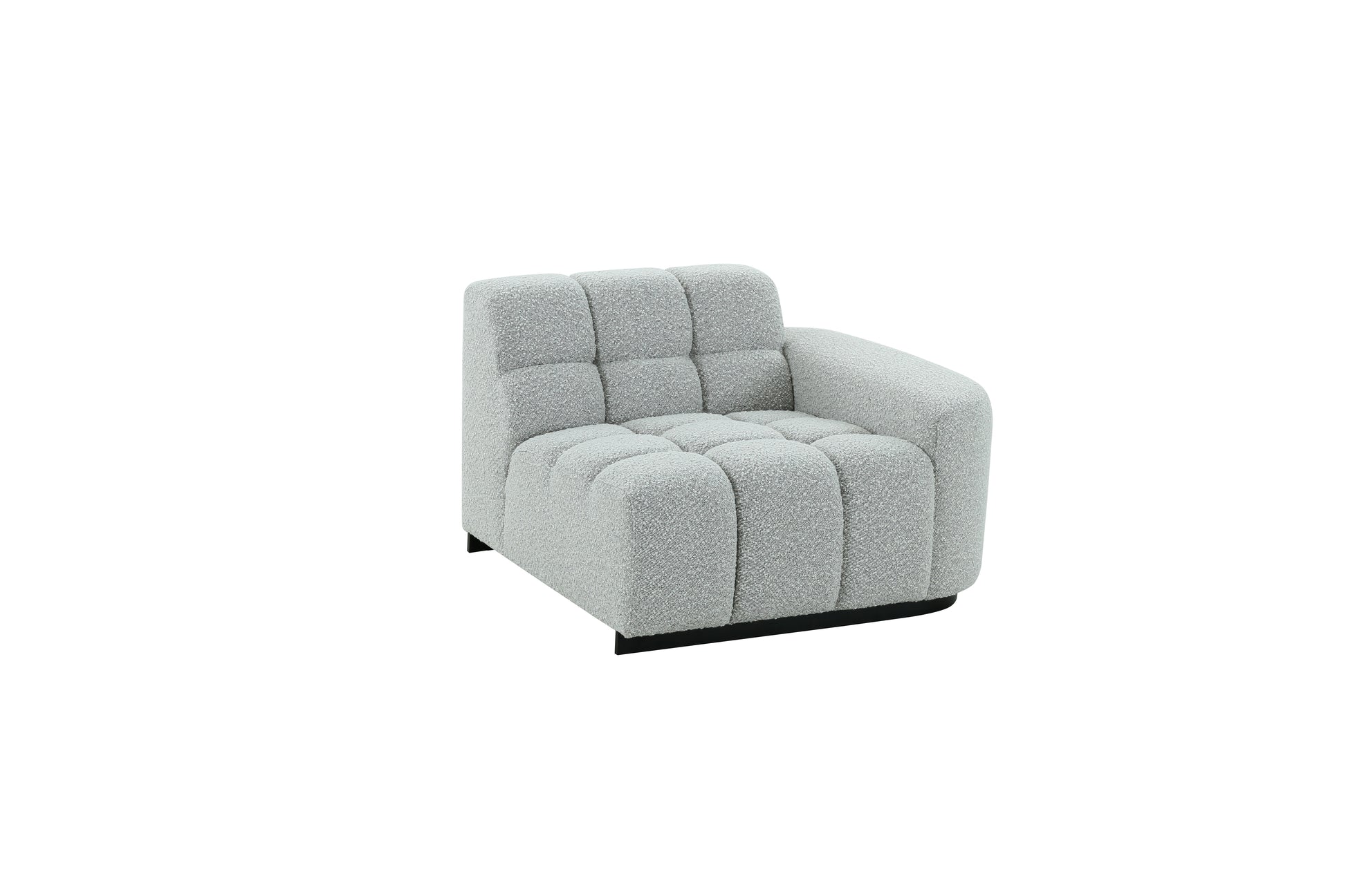 Modern Modular Sectional Sofa Set, Self Customization Design Sofa, Living Room Couch Set Grey Polyester