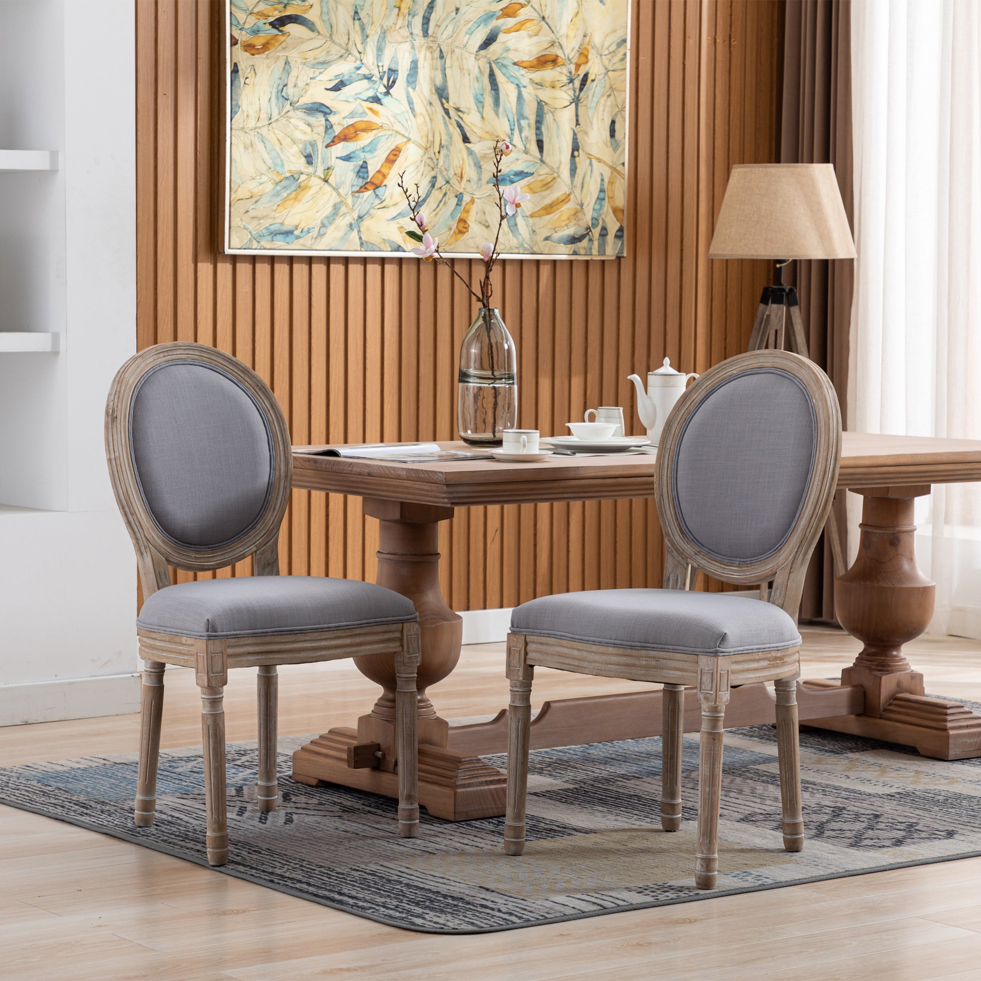 Hengming Upholstered Fabrice French Dining Chair