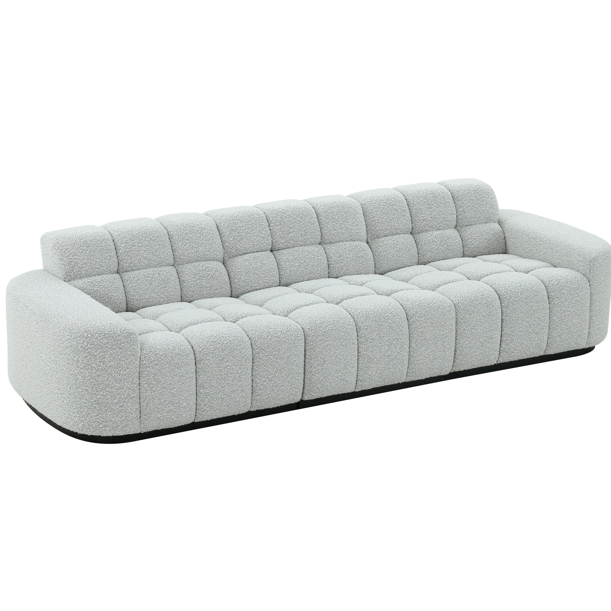 Modern Modular Sectional Sofa Set, Self Customization Design Sofa, Living Room Couch Set Grey Polyester