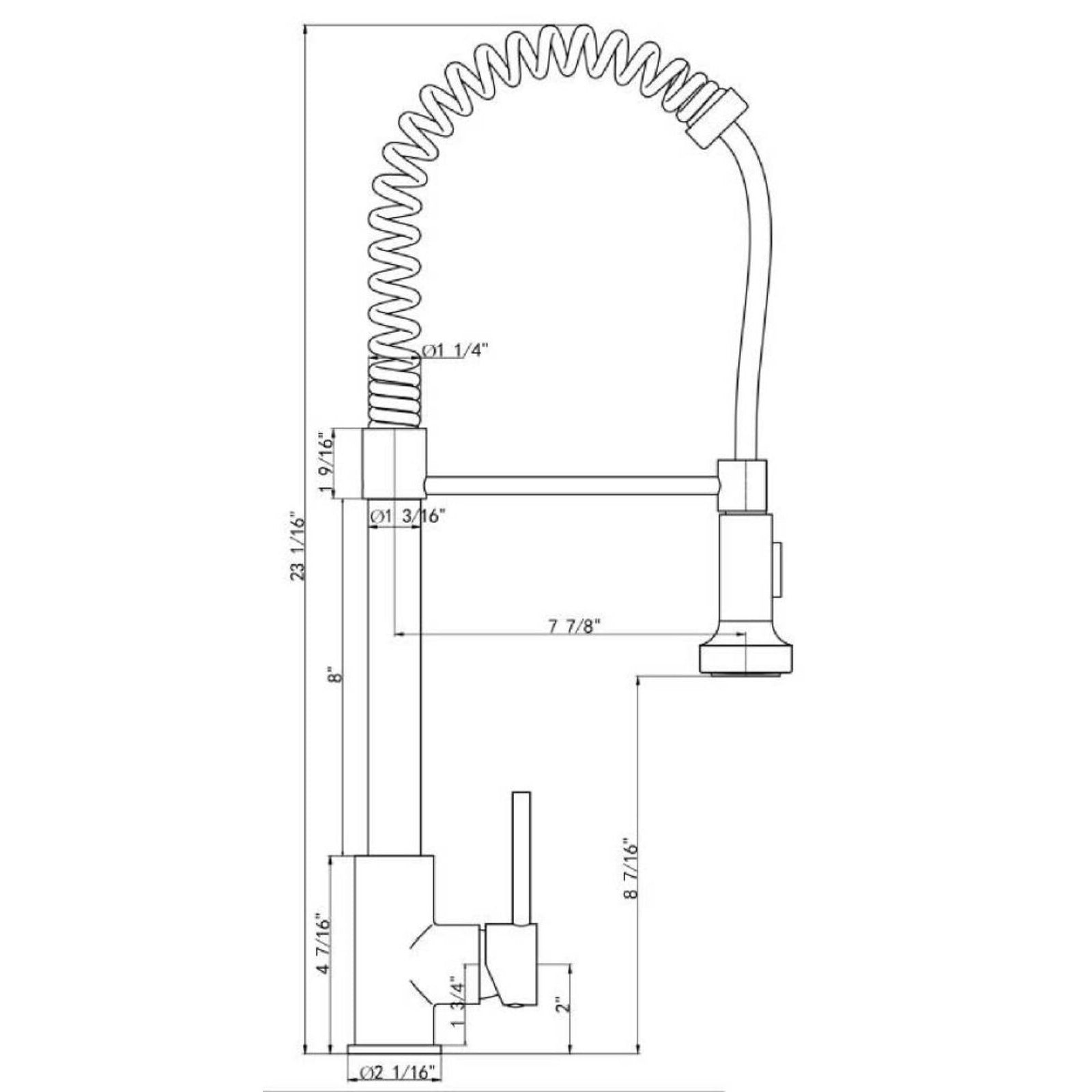 Brushed Nickle Single Handle Commercial Modern Spring High Arc Kitchen Faucet Brushed Nickel Stainless Steel