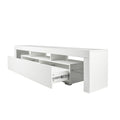 Modern Gloss White Tv Stand For 80 Inch Tv20 Colors Led Tv Stand W Remote Control Lights White Mdf