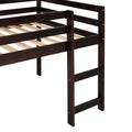 Loft Bed With Slide, Multifunctional Design, Twin Espresso Old Sku: Wf191904Aap Espresso Solid Wood