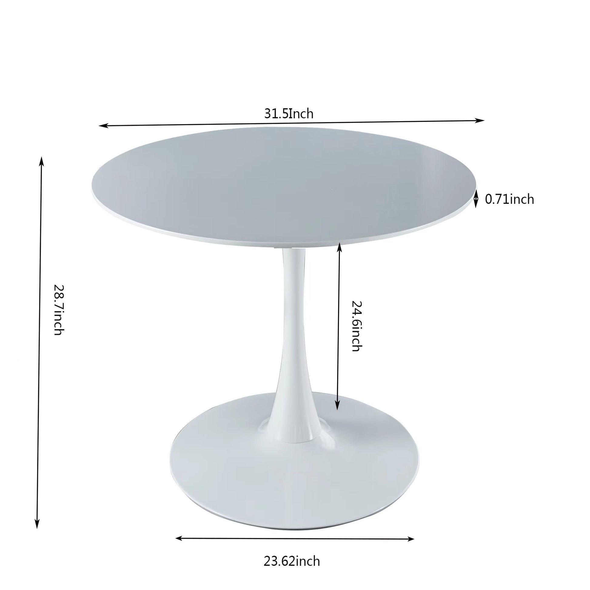 1 4,5Pieces Table And Chair,White Dining Sets,Kitchen Sets,Coffee Sets,Mdf Table And Fabric Chair White Metal