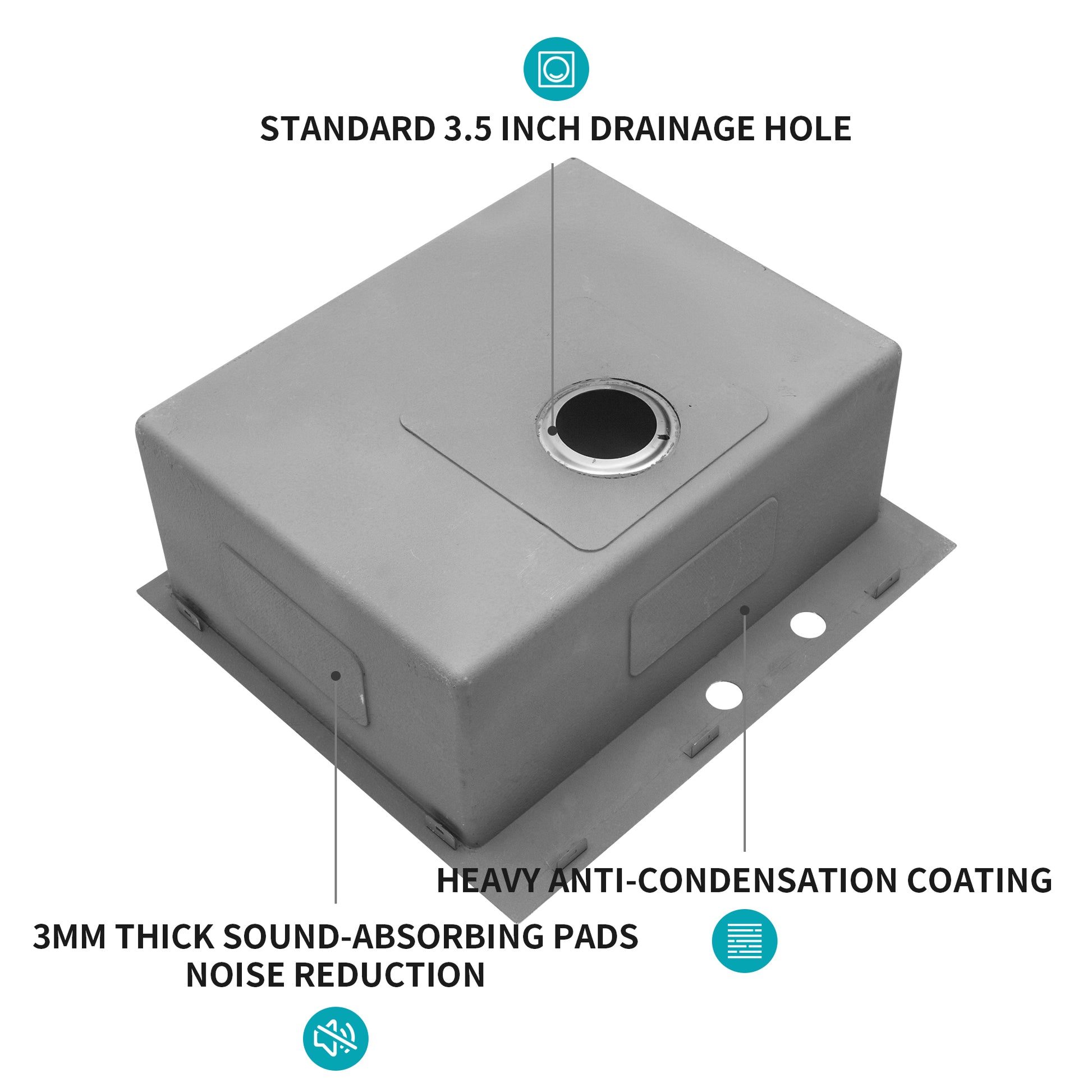 Stainless Steel Drop In Kitchen Sink 25 Inch Drop In Topmount Sinks 16 Gauge R10 Tight Radius Deep Single Bowl 25" Basin Sink Brushed Nickel Stainless Steel