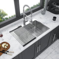 30X22 Inch Kitchen Sink Drop In 16 Gauge Stainless Steel 30