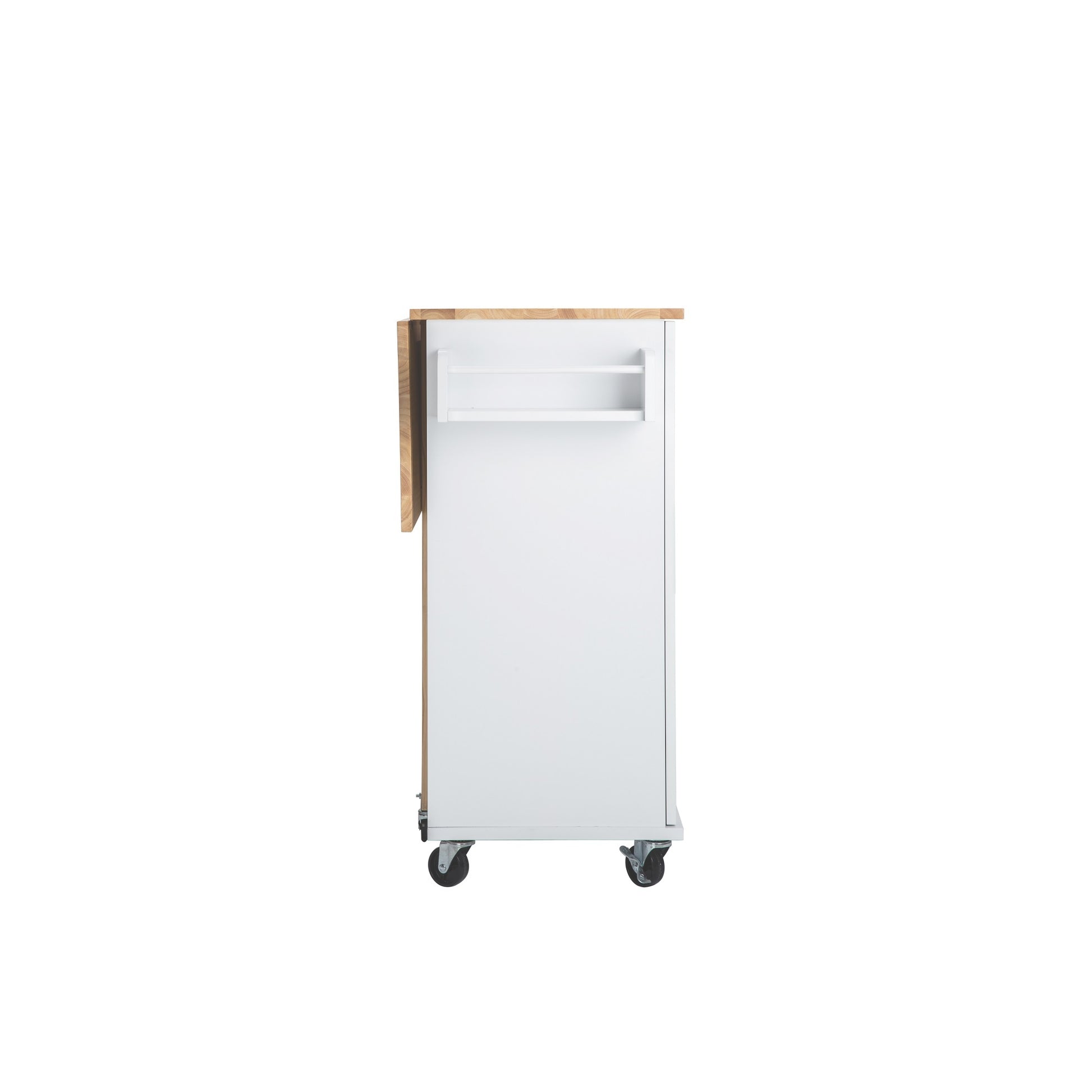 Kitchen Island & Kitchen Cart, Mobile Kitchen Island white-mdf