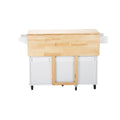 Kitchen Island & Kitchen Cart, Mobile Kitchen Island white-mdf