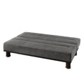 Gray Microfiber Upholstered Elegant Lounger 1Pc Solid Wood Plywood Frame Foam Padded Cushions Sofa Sleeper Gray Primary Living Space Solid Wood