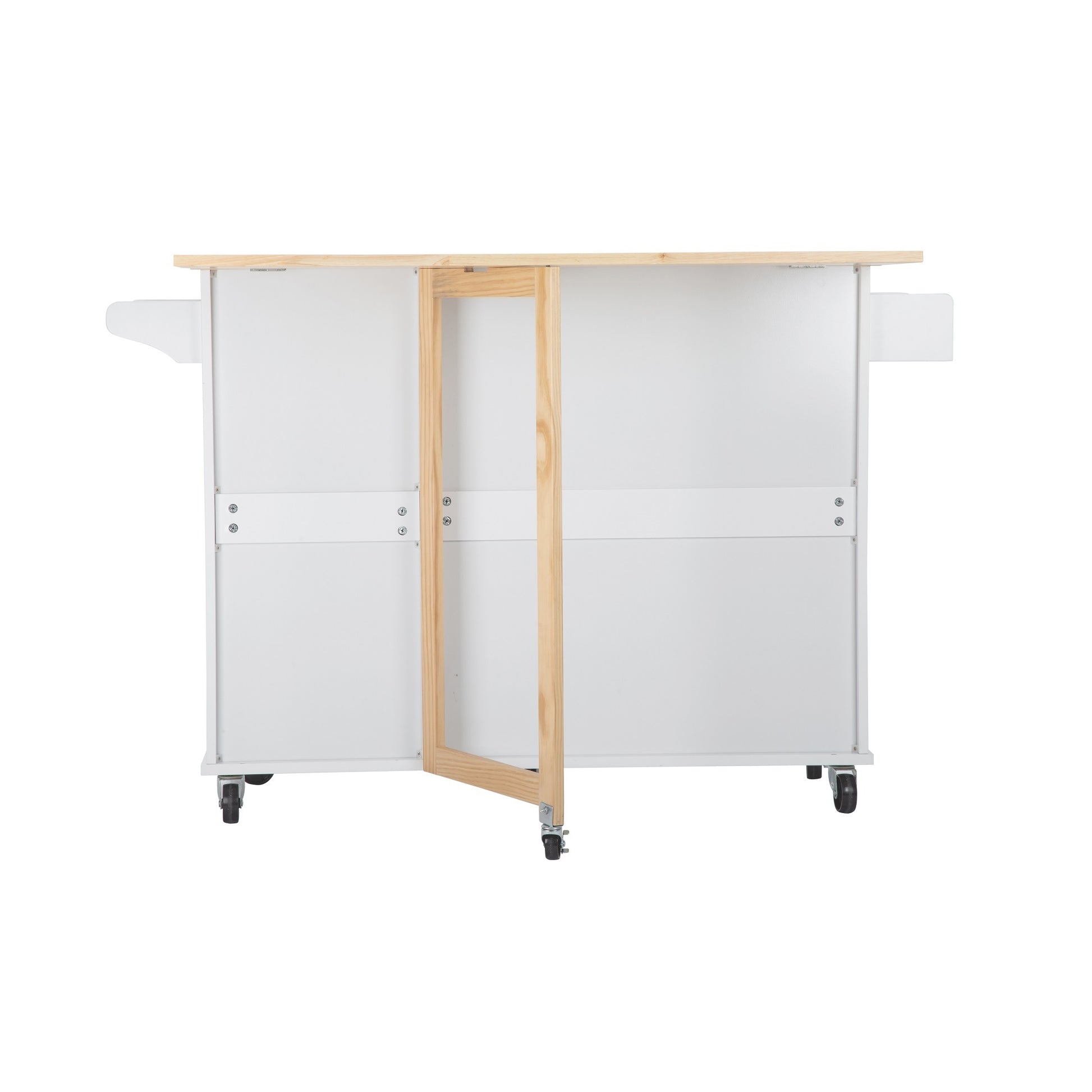 Kitchen Island & Kitchen Cart, Mobile Kitchen Island white-mdf