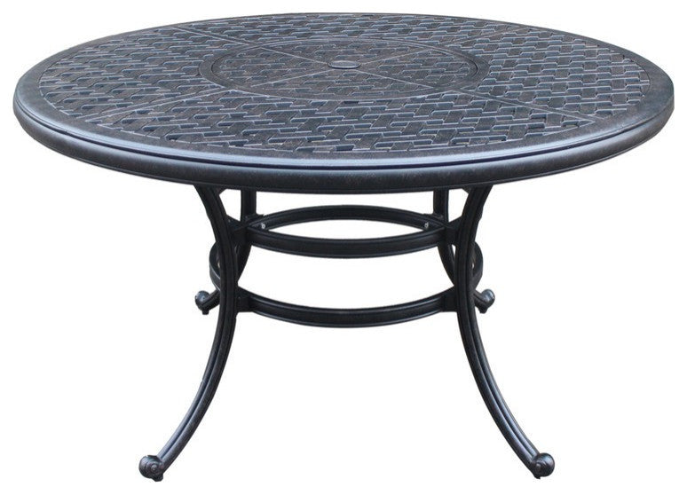 Round 4 Person 51.97" Long Powder Coated Aluminum antique navy blue-polyester-aluminum