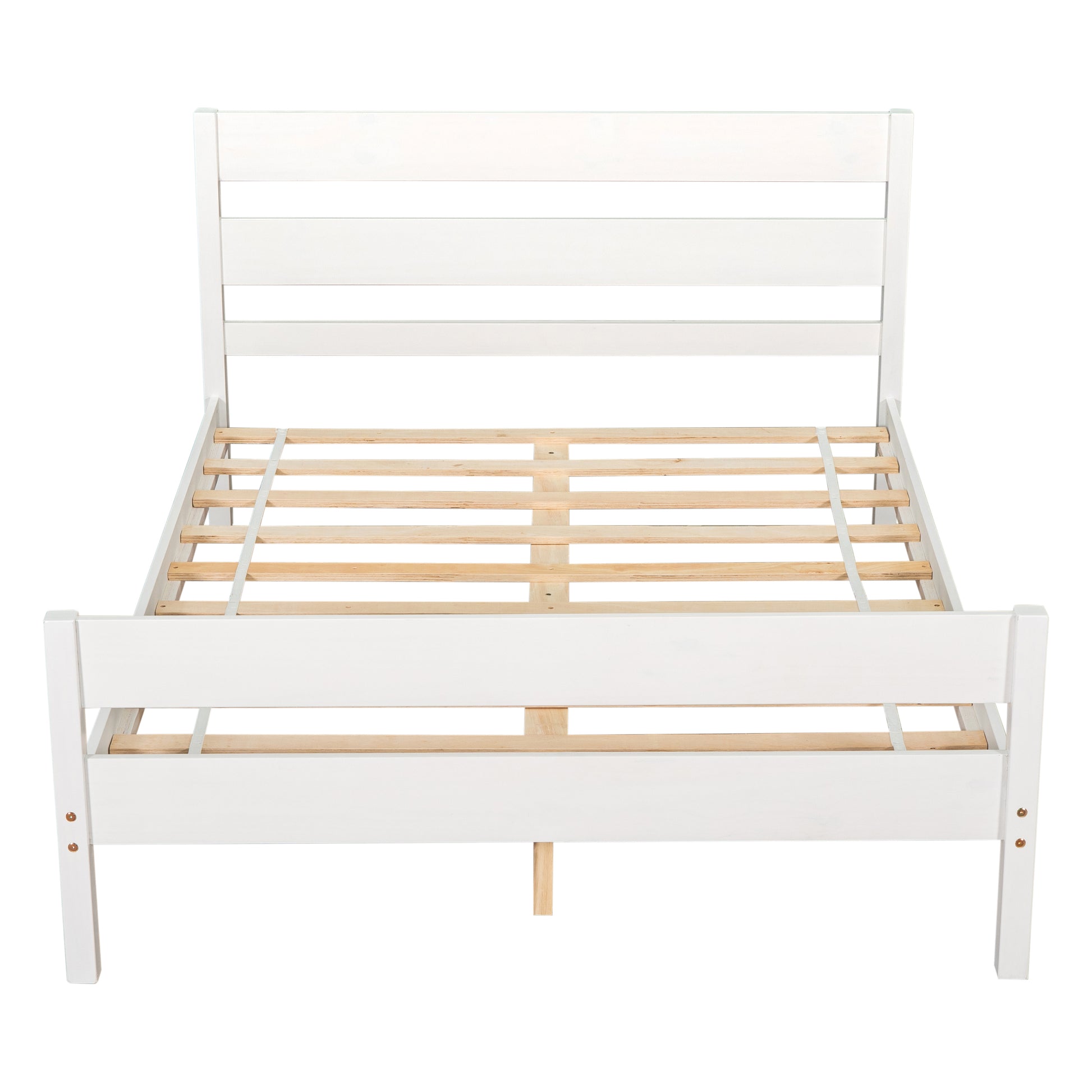 Full Bed With Headboard And Footboard,White Sku:W504P149039 Full White Pine