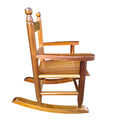 Children'S Rocking Oak Chair Indoor Or Outdoor Suitable For Kids Durable Oak Solid Wood