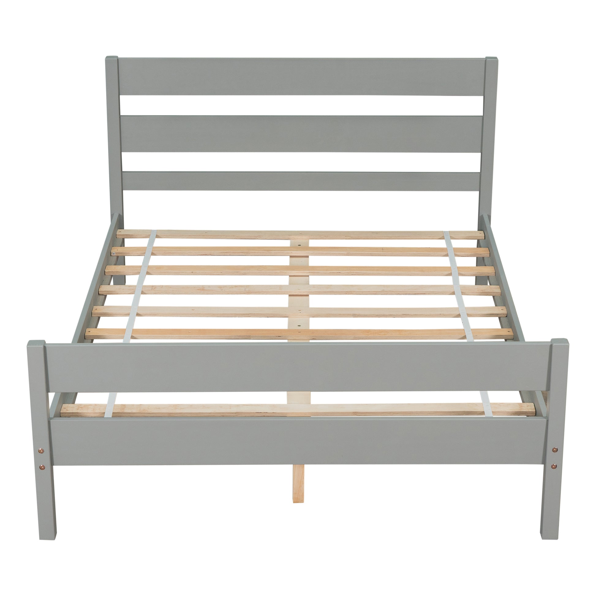 Full Bed With Headboard And Footboard,Grey Sku:W504P149038 Full Grey Pine