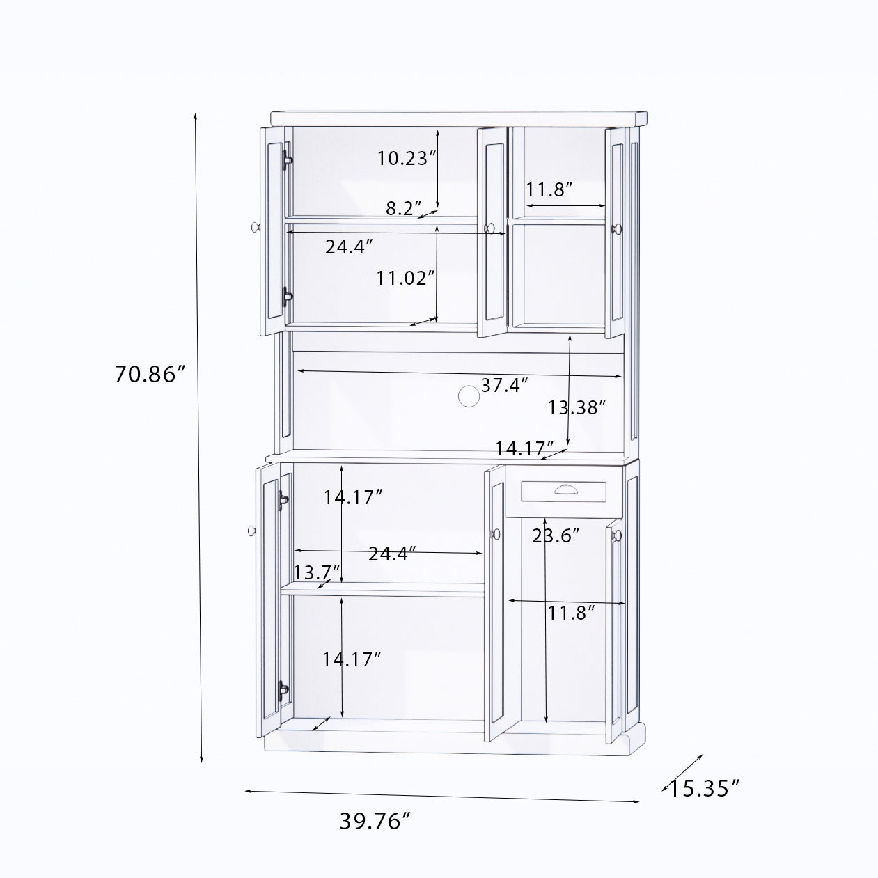 Sideboard - White Mdf