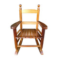 Children'S Rocking Oak Chair Indoor Or Outdoor Suitable For Kids Durable Oak Solid Wood