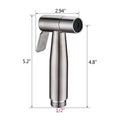 Bidet Sprayer for Toilet, Handheld Sprayer Kit, Hand brushed nickel-stainless steel