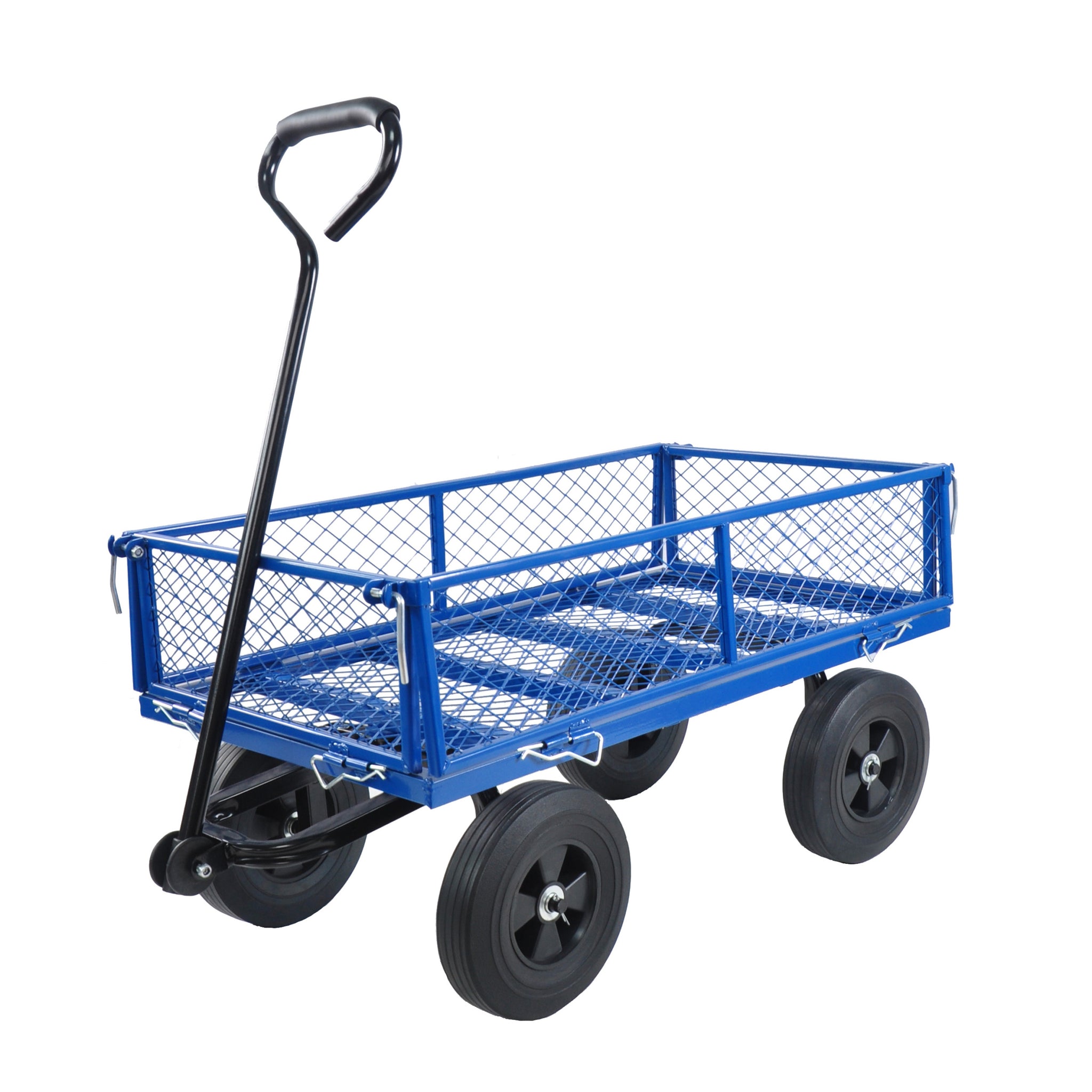 Tools cart Wagon Cart Garden cart trucks make it black-metal