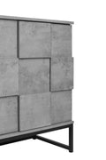 2 Door Cabinet,for bedroom,cement grey,for living cement grey-particle board
