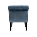 Coolmore Modern Velvet Armless Accent Living Room Chair Leisure Chair,Upholstered Fabric Button Comfortable Chair With Wooden Legs For Bedroom, Living Room, Office Light Blue Velvet Light Blue Foam Velvet