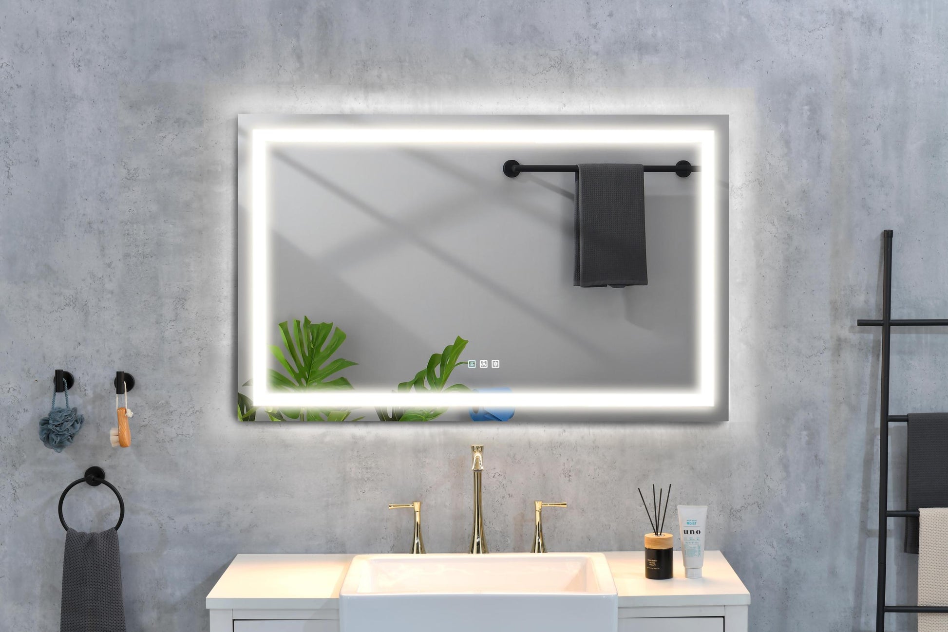 40 X 32 Inch Led Mirror Bathroom Vanity Mirrors