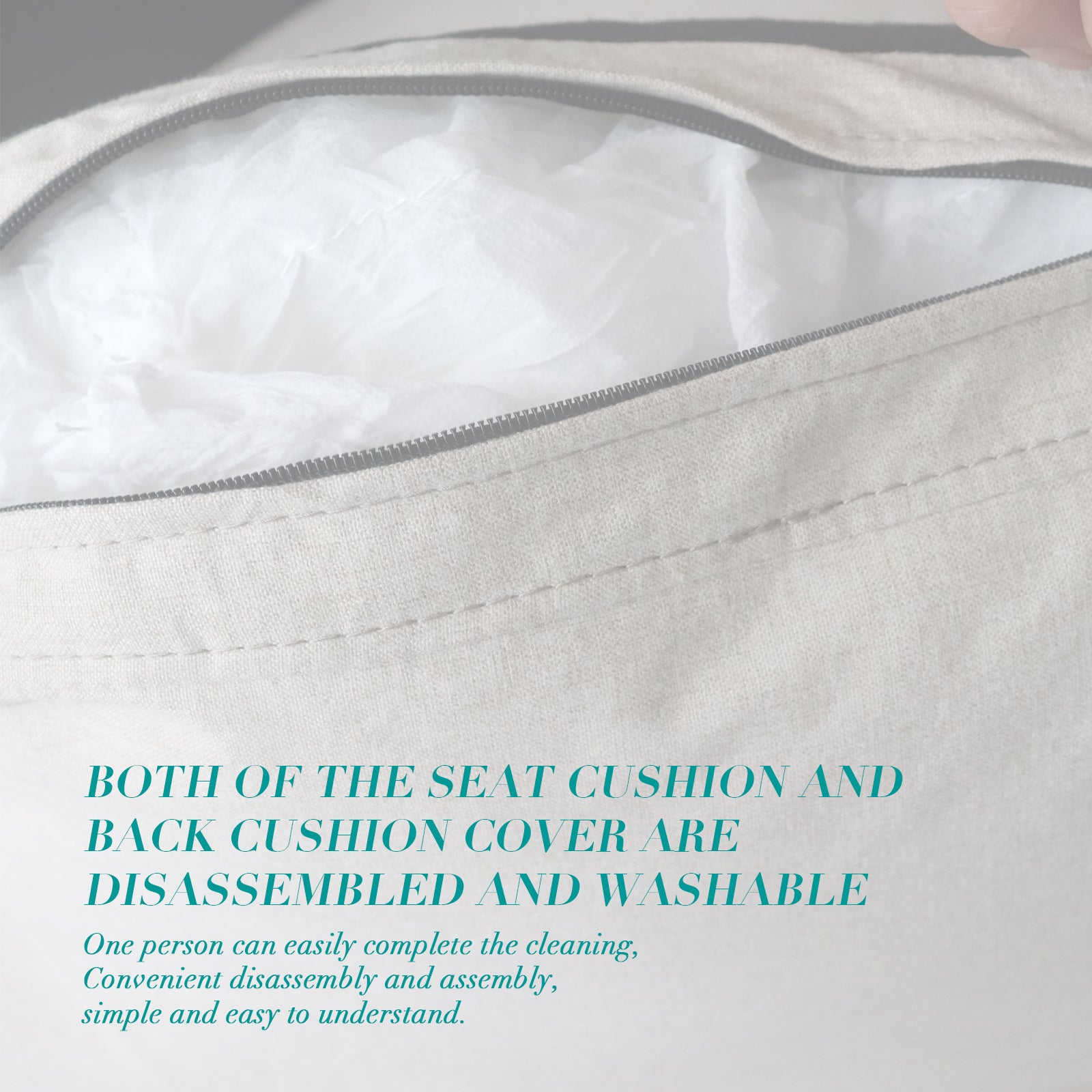 Linen Fabric Upholstery With Storage Sofa 1 2 3 Sectional Beige Beige Foam Fabric