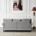 Linen Fabric Upholstery With Storage Sofa Grey Grey Foam Fabric