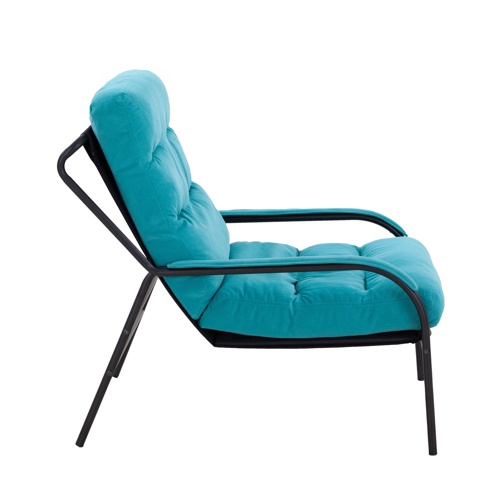 Lounge Recliner Chair Leisure chair Studio Chairs Iron blue-foam-metal