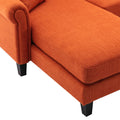 Coolmore Accent Sofa Living Room Sofa Sectional Sofa, U Shape Sectional Sofa With Ottoman, Reversible Sofa Couch For Living Room Orange Linen Orange Foam Linen 4 Seat