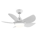 30 In Intergrated Led Ceiling Fan Lighting With White Abs Blade White Abs