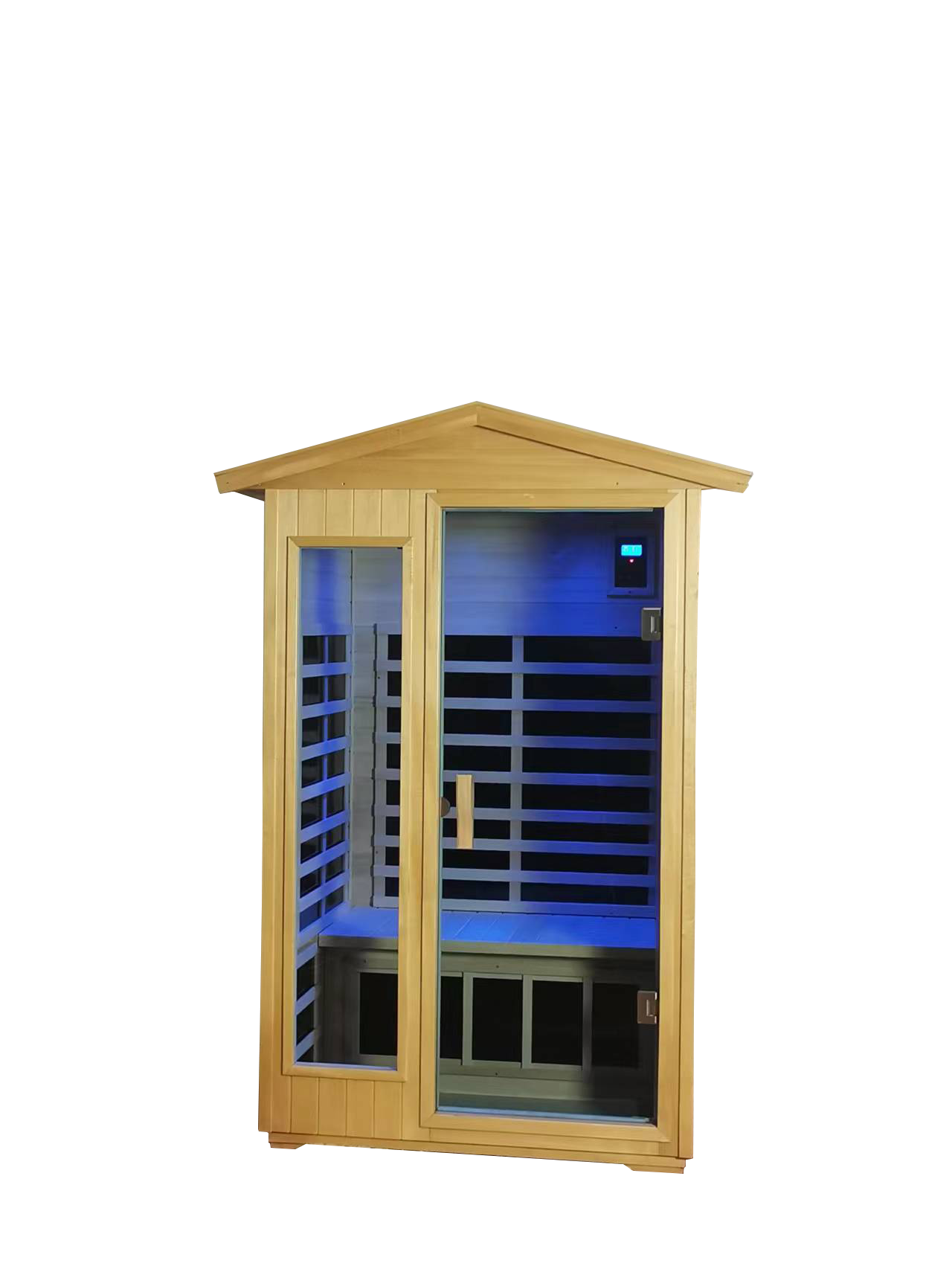 Two Person Basswood Far Infrared Outdoor Sauna