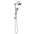 Brushed Nickel 6 Inch Rain Shower Head With Handheld Shower Head Bathroom Rain Shower System Brushed Nickel Abs