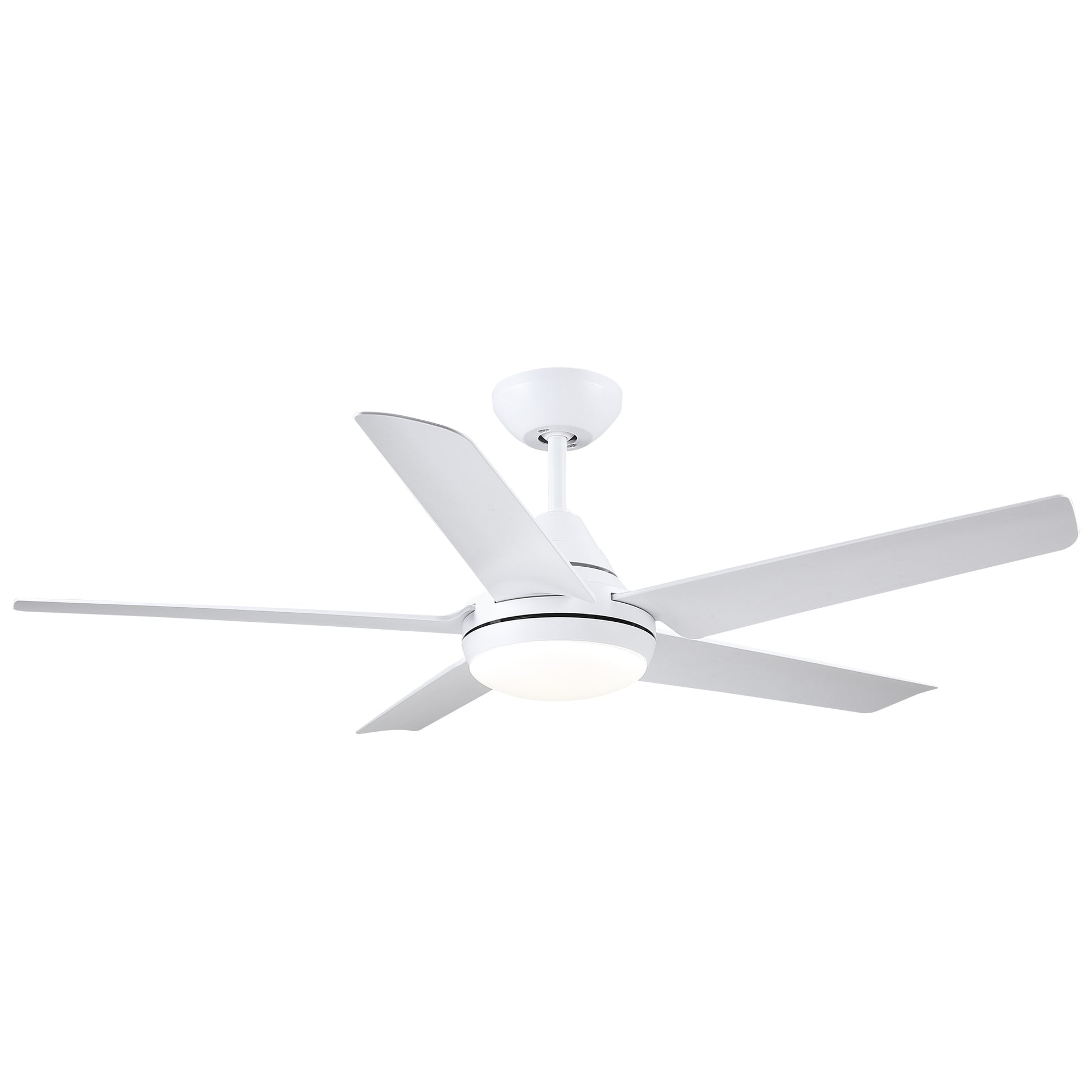 48 In Intergrated Led Ceiling Fan With White Abs Blade White Abs