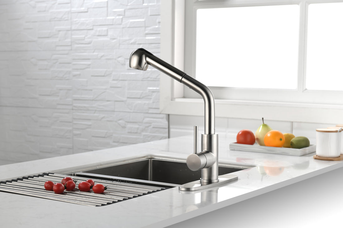 Kitchen Faucets With Pull Down Sprayer, Single