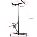 Drywall Panel Hoist Drywall Lift Rolling Panel Hoist Jack Lifter 16Ft Black Color Black Metal
